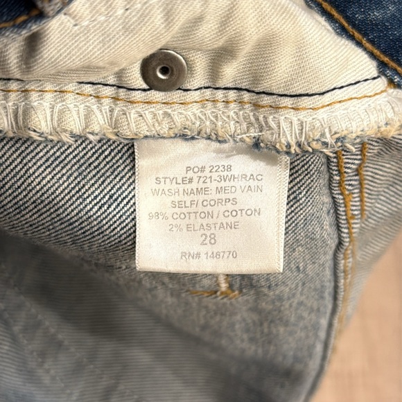 Re/Done High Rise Ankle Crop Jeans - Picture 8 of 8